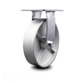 Service Caster 8 Inch Heavy Duty Top Plate Semi Steel Rigid Caster with Roller Bearing SCC SCC-35R820-SSR